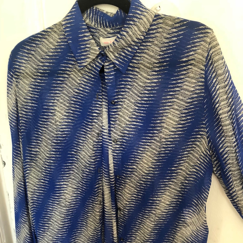 Sass and Bide oversized blue shirt size 4